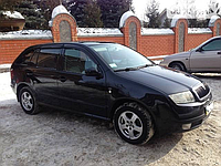 Дефлекторы окон на Skoda Fabia I универсал 1999-2006 (скотч) AV-Tuning. Ветровики на Skoda Fabia