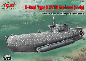 Модель надмалої німецької підводного човна тип XXVIIB "Zeehund" 1/72 ICM S006