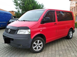 Дефлектори вікон Volkswagen Transporter T5 2003-2015 (скотч) AV-Tuning. Вітровики на Volkswagen T5