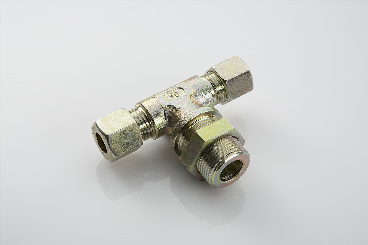 Фітинг-штуцер Т-подібний M22x1,5 на трубки 10/10