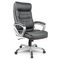 Крісло офісне Just Sit MADERA для персоналу Комп'ютерне крісло  для офісу керівника будинку Чорне