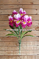 Искусственные цветы - Ирис букет, 67 см Сиреневый