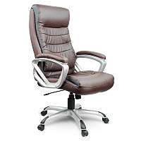 Кресло офисное Just Sit MADERA для персонала Компьютерное кресло для офиса руководителя дома Коричневое