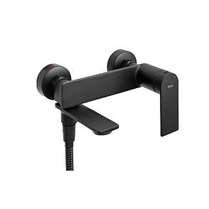 Смеситель для ванны REA STORM BLACK черный настенный с изливом, фото 2