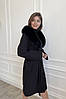 Елегантне жіноче пальто з хутром песця 40, 42, 44, 46, 48, 50 жіноче зимове пальто з кашеміру, фото 3