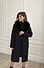Елегантне жіноче пальто з хутром песця 40, 42, 44, 46, 48, 50 жіноче зимове пальто з кашеміру, фото 4