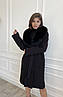 Елегантне жіноче пальто з хутром песця 40, 42, 44, 46, 48, 50 жіноче зимове пальто з кашеміру, фото 6