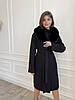 Елегантне жіноче пальто з хутром песця 40, 42, 44, 46, 48, 50 жіноче зимове пальто з кашеміру, фото 7