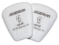 Sizam комплект передфільтрів для респіратора напівмаски Profiltr 6013 Р1, арт. 35101