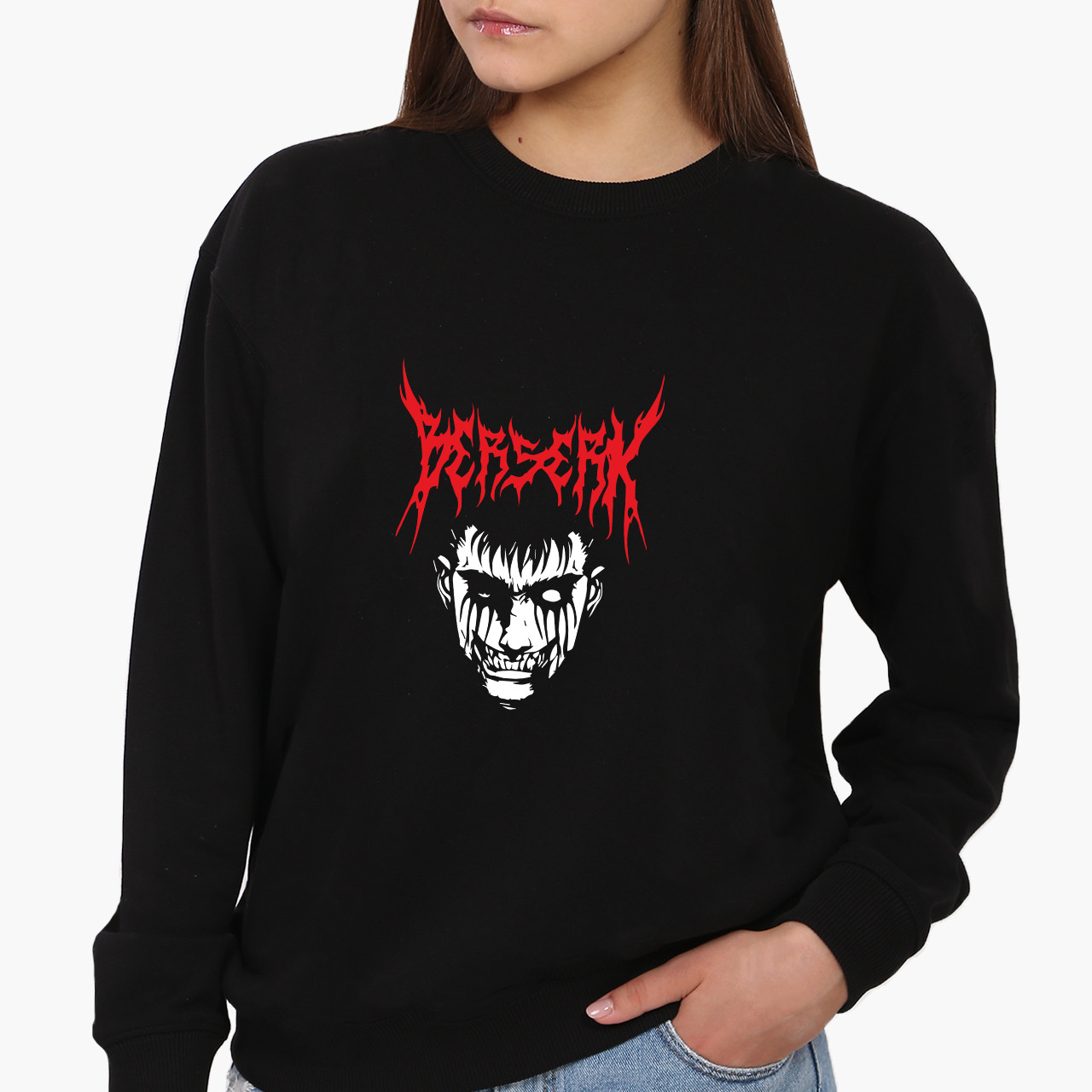 Світшот, реглан, кофта Берсерк Гатс (Berserk Gats), світшот з принтом Аніме