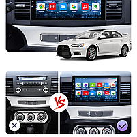 Штатна магнітола Lesko для Mitsubishi Lancer X 2007-2017 екран 10.1" 2+32 GB Wi-Fi Optima Android 8 шт., фото 6