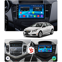 Штатна магнітола Lesko для Chevrolet Cruze I 2008-2012 екран 9" 1/16Gb/ Wi-Fi Optima GPS Android Євройк 8 шт., фото 3