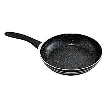 Сковорода антипригарная UNIQUE UN-5164 з мармуровим покриттям і кришкою 24 см, фото 3