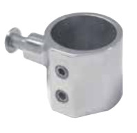 Кронштейн для труб ковзаючий зі стопорними гвинтами, арт. 8658422, нержавіюча сталь А4, 22мм, фото 1