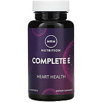 Комплекс витаминов Е MRM "Complete E" для здоровья сердца (60 гелевых капсул)