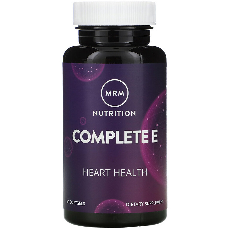 Комплекс вітамінів Е MRM, Nutrition "Complete E" для здоров'я серця (60 гелевих капсул)