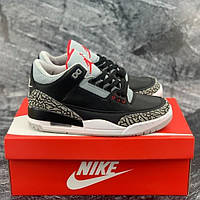 Кроссовки мужские Nike Air Jordan Denim черно-белого цвета. Стильные демисезонные кроссы Найк Аир Джордан.