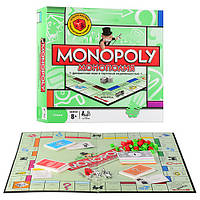Настольная игра "Монополия" 6123 (24шт/2) карточки, кубики, фишки, игровое поле, в коробке 27*27*5с
