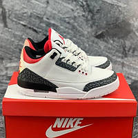 Кроссовки мужские Nike Air Jordan Denim черно-белого цвета. Стильные демисезонные кроссы Найк Аир Джордан.