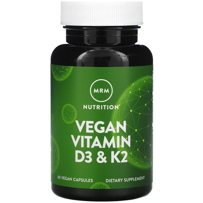 Веганські вітаміни D3 і К2, MRM "Vegan Vitamin D3&K2" (60 капсул)