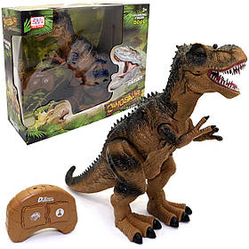 Радіокерований Динозавр Wen sheng ходить, видає реалістичні звуки, гарчить, видихає пар 35 см (WS5332)