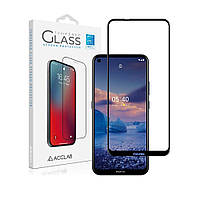 Защитное стекло ACCLAB Full Glue для Nokia 5.4 - Black