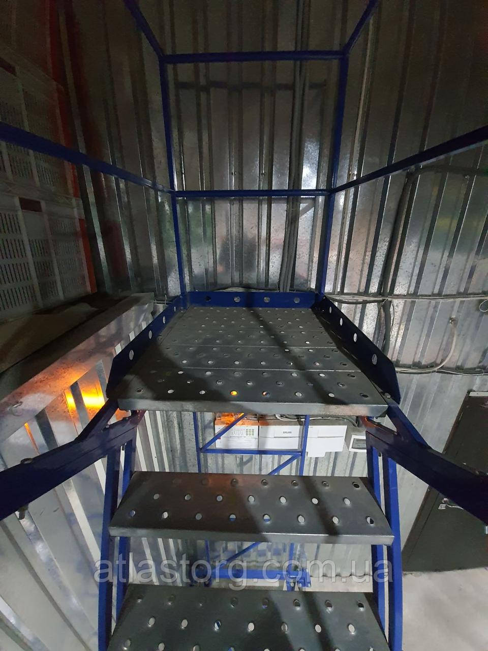 Лестница складская передвижная, высота рабочей площадки 1750 мм - фото 6 - id-p22367243