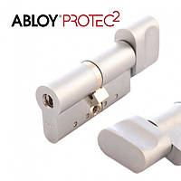 Цилиндр ABLOY Protec 2 CY323 62мм 31х31Т матовый хром язычок 3 ключа