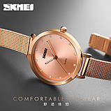 Наручний жіночий годинник Skmei 1291 angel Золотисті, фото 8