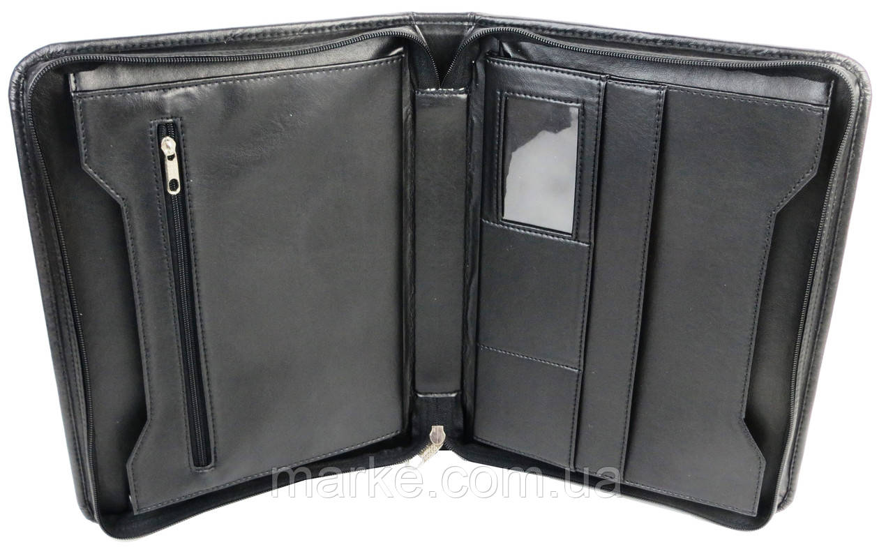 Чоловіча ділова папка з шкірозамінника Exclusive, Україна 711000-1 black