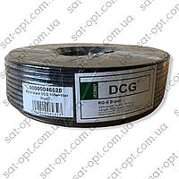 Коаксиальный кабель DCG RG-6 100 м Black