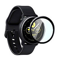 Защитное стекло Deexe 3D Full Cover для Samsung Galaxy Watch Active 2 44mm - Black