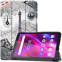 Чехол UniCase Life Style для Lenovo Tab M7 Gen 3 (TB-7306) - Eiffel Tower and Map