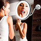 Гнучке дзеркало для макіяжу з 10-ти кратним збільшенням, Ultra Flexible Mirror / Дзеркало з підсвічуванням, фото 3