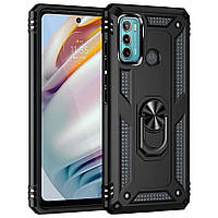 Защитный чехол Deexe Armor Case для Motorola Moto G60 - Black