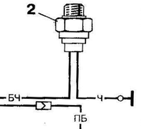 Датчик включения электровентилятора охлаждения Газель ГАЗ ВАЗ (92-87С) (пр-во Автоприбор,Калуга) ТМ108