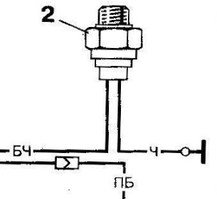 Датчик вкл. електровент.  2103-07, ВОВГА, ҐАЗЕЛЬ, СОБОЛЬ (t 92-87) ТМ108