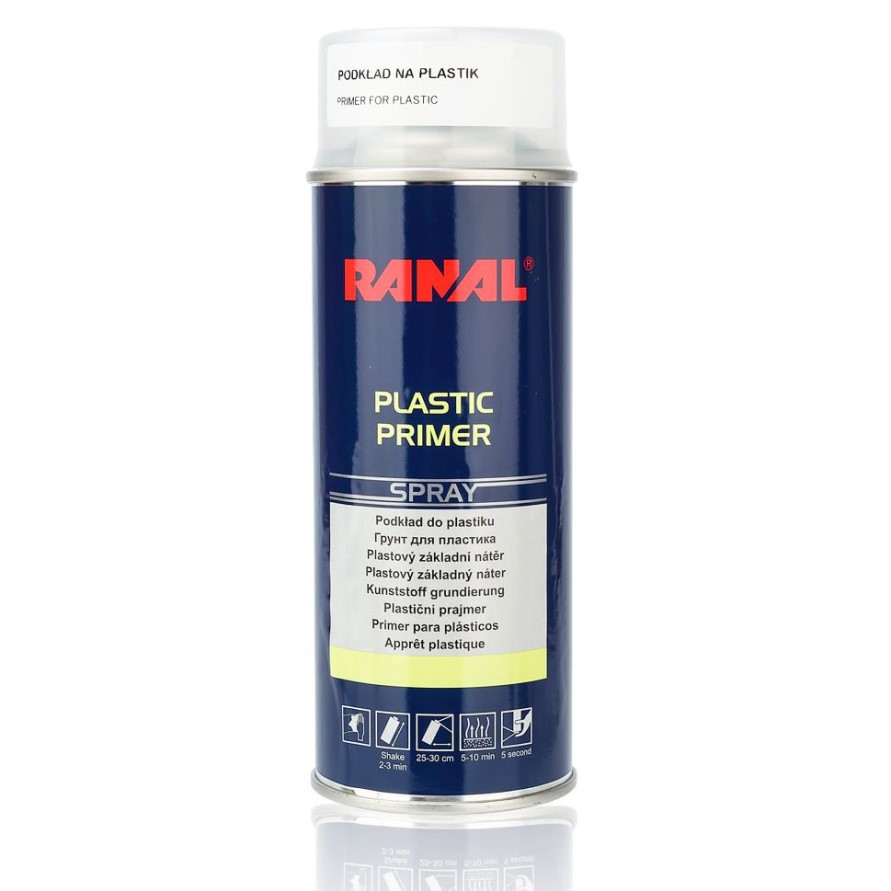 Грунт для пластику аерозольний Ranal Plastic Primer 400 мл, фото 1