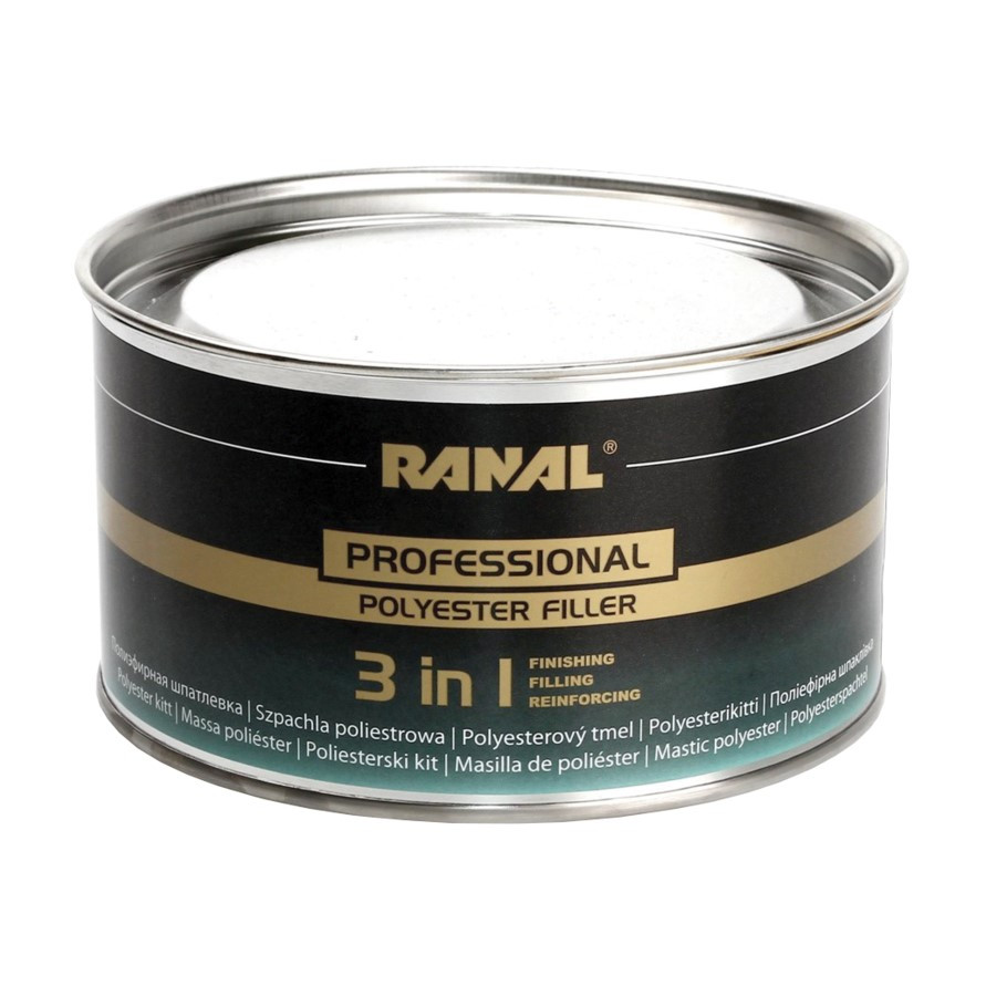 Поліефірна шпаклівка Ranal 3 в 1 Professional 0.9 кг світло-зелена, фото 1