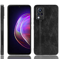 Защитный чехол UniCase Leather Series для VIVO V21 - Black