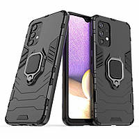 Защитный чехол Deexe Hybrid Case для Samsung Galaxy A32 (А325) - Black