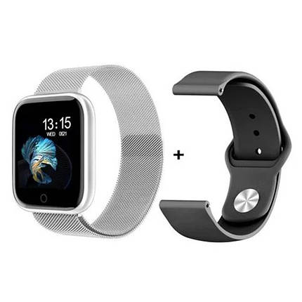 Фітнес браслет трекер Smart Band T80S, Розумні спортивні смарт годинник для здоров'я з температурою,, фото 1