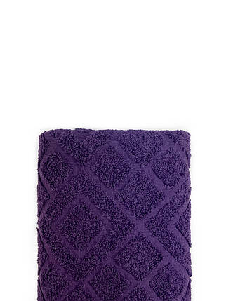 Рушник для обличчя 50х100 Жаккард фіолетовий, фото 2