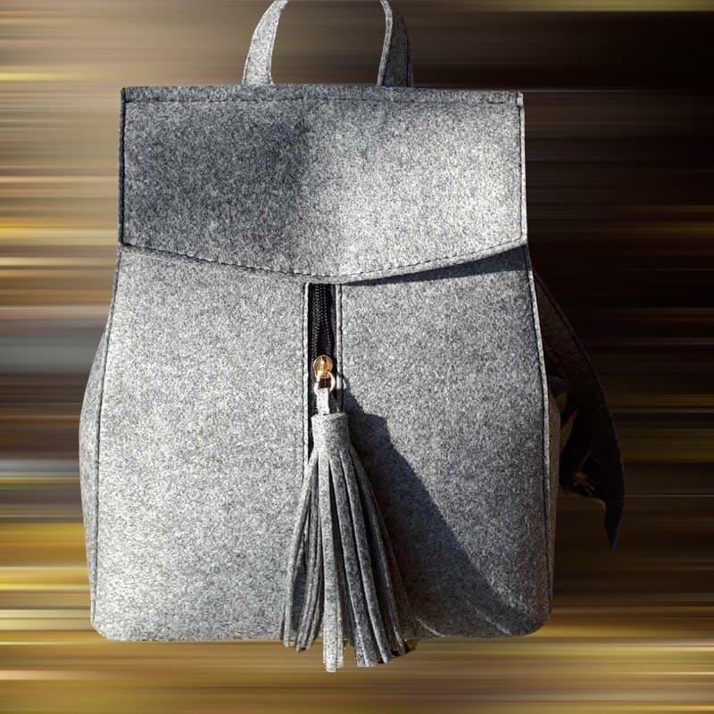 Рюкзак жіночий Betty Pretty із сукна сірий 915SGRY, фото 1