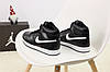 Зимові жіночі кросівки Nike Air Jordan 1 Retro Winter Black White (чорно-білі) Найк Джордан Ретро з хутром, фото 8