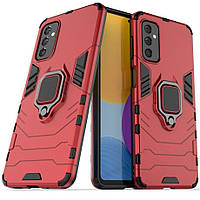 Защитный чехол Deexe Hybrid Case для Samsung Galaxy M52 (M526) - Red