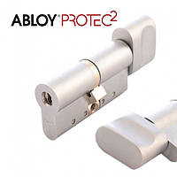 Цилиндр ABLOY Protec 2 CY323 67мм 36х31Т матовый хром язычок 3 ключа