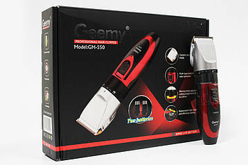 Машинка для стрижки волосся з двома акумуляторами Gemei GM 550