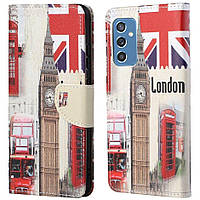 Чехол-книжка Deexe Color Wallet для Samsung Galaxy M52 (M526) - London Big Ben