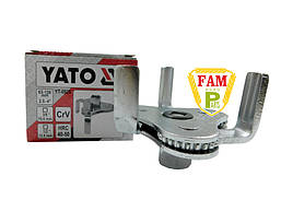 Ключ до масляного фільтру "краб" YATO, на кв. 3/8 ", 1/2", 63-120мм, 3 ніжки, YT-0826